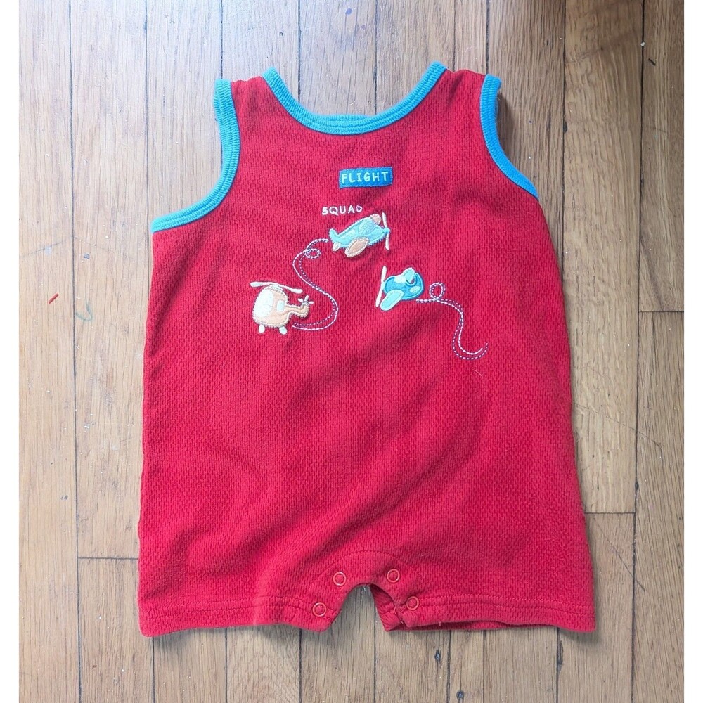 Vintage Little Me Boys Summer Romper Size 6 Months